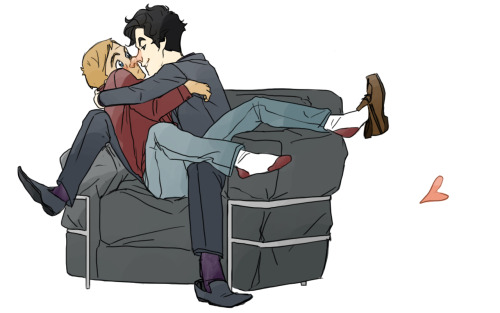 navydream:Another commission for lizzieborednowShe said holding John very tight….. :P