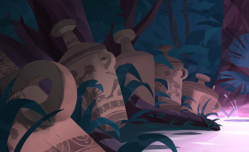 Backgrounds Part 01 I did for my graduation film “The HUNT” Here is the link to wat