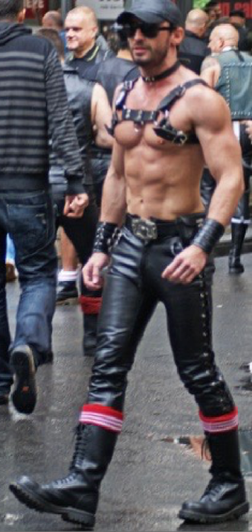 nastyman67: leathergearguy: Horny street dog Niiiice!