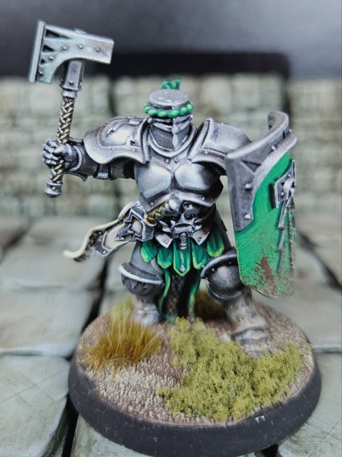 Another Stormcast Knight, No Crazy Headpiece For This One. I'd Love To Paint More Stormcast But My Painting