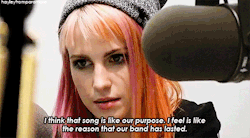 hayleyfromparamore:  Hayley talking about Last Hope. 