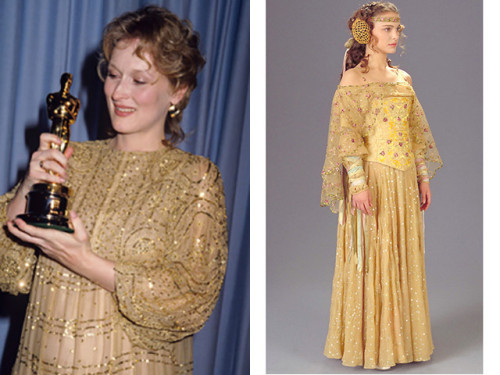 coconutmilk83:Meryl Streep Outfits and the Star Wars Costumes That Inspired Them (Source)