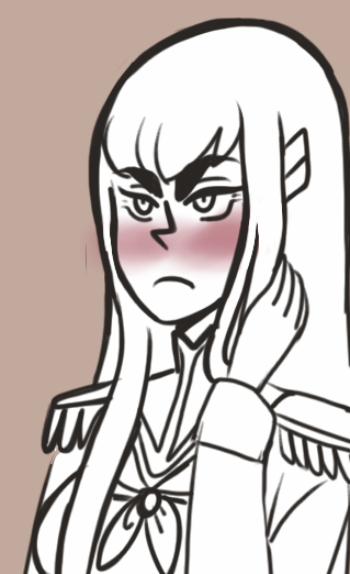 mspaintfanart:Did someone say they like blushing Satsuki?