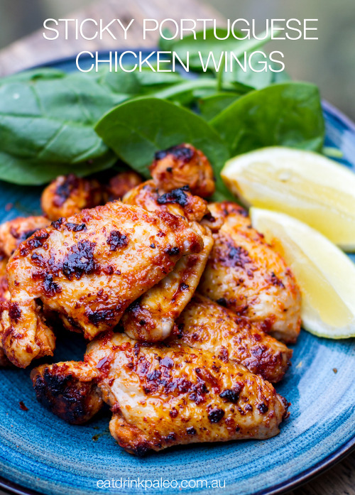 Sticky Portuguese Chicken Wings - OH YEAH!  Cooked while listening to Vanessa Paradis’ Be My B