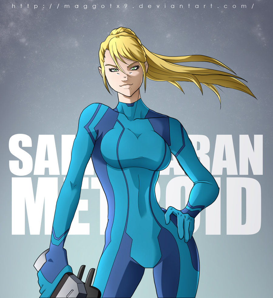 fandoms-females:samus_aran_zero_suit_by_maggotx9 ( TMG #21 - Space Heroine )  &lt;3