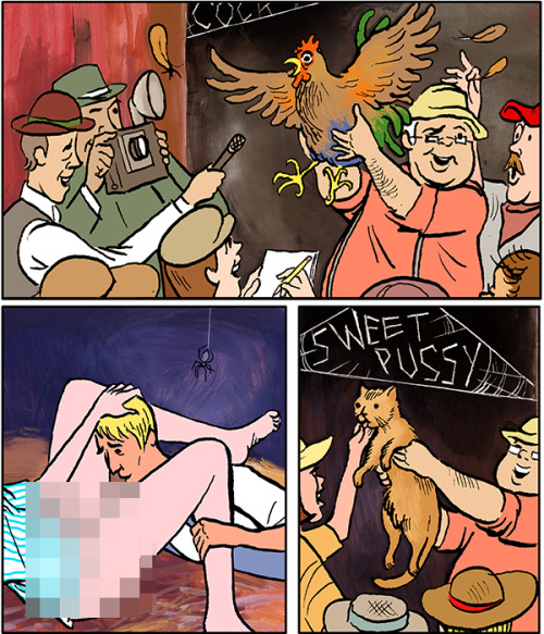 thepbf: “Harlot’s Web” written with @benevolentspung (uncensored version on site: http://pbfcomics.com/comics/harlots-web/)