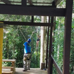 Zip lining was so bad ass