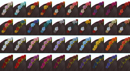 Flowercrown - LeiaNew mesh (EA-mesh edit)40 swatchesLocated in “Hats“Compatible with hat slider cont