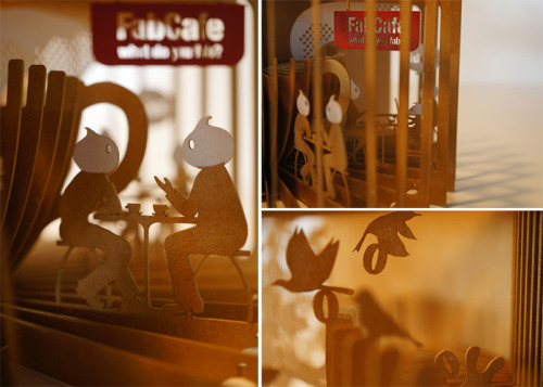 itscolossal:New 360° Laser-Cut Paper Story Books by Yusuke Oono