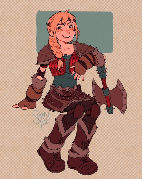 Rewatched Httyd, Doodled A Quick Astrid
