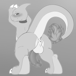 I drew more charmeleon butt last night before