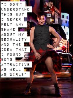 bidyke:  It’s Bi Visibility Day! Here are some famous bi people with quotes about their bisexuality :) Alan Cumming: “I don’t understand this but I never felt any shame about my sexuality and the idea that I found boys attractive as well as girls.”