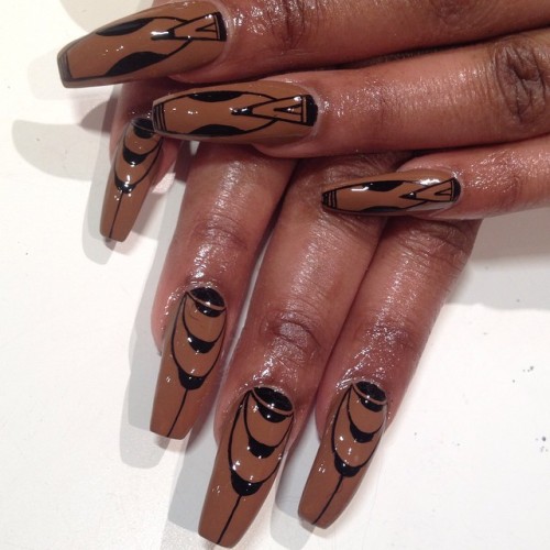 spifster:brownie goodness #spifsternails #remixedsolidspif