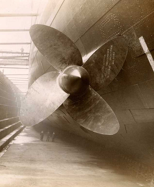 fabforgottennobility:  Mauretania - Propeller by Tyne &amp; Wear Archives &amp;