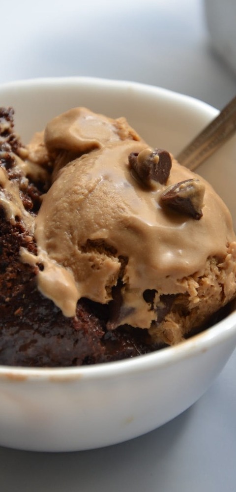 Homemade Chocolate And Chocolate Chips Ice Cream