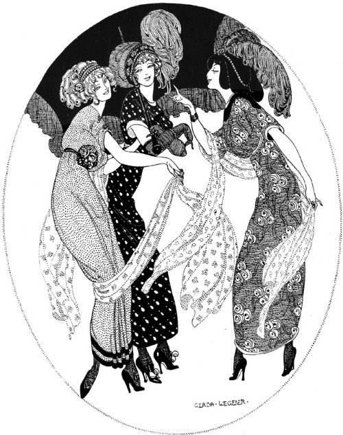 fuckyeahvintageillustration:  ‘The Three Graces’ by Gerda Wegener (1886 - 1940). Source 