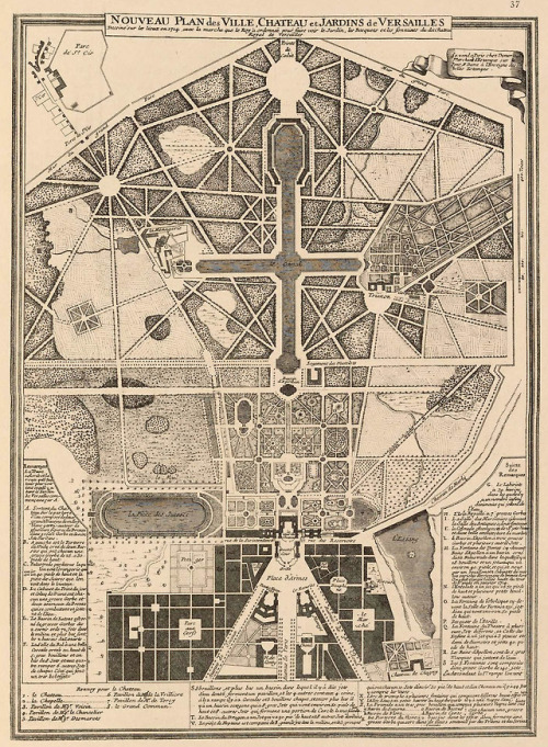 archimaps: Map of Versailles in 1714