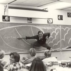 plvtarch:  bowiebarbie:  beatrixkiddoxxx:  “My dad teaching math in Southern California (late 70s/early 80s)”  literally the only math class i would ever look forward to  he’s finally retiring after teaching for 40 years at the same school, so the