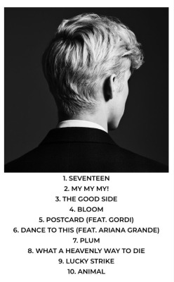 arianagrandeupdatesx:Troye Sivan - BLOOM (tracklist)