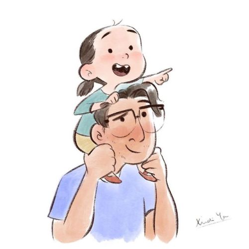 Childhood week day 2- Giant. Sitting on my dad’s shoulder always made me feel like I’m on top of the