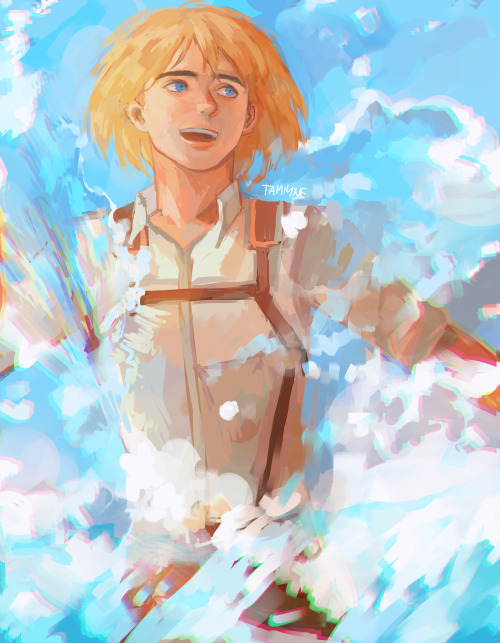 tamiyne:before episode 76 i just wanted to draw happy armin #snk#armin#q