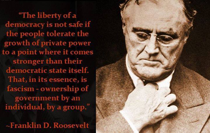 questionall:
“Dear Republicans, This is the true definition of Fascism: Spending billions propping up the military industrial complex at the expense of social programs and education have never guaranteed peace, it only assures the probability of war....