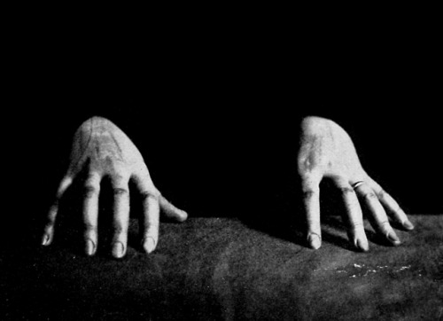 deathandmysticism:Hands of the Italian Spiritualist physical medium Eusapia Palladino, Eusapia Palla