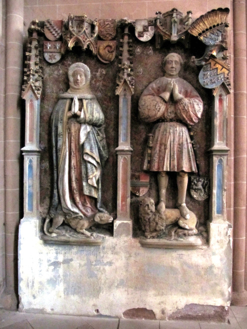 Tomb epitaph of Johann von Dalberg und Anna von Bickenbach in St. Catherine’s Church, Oppenhei