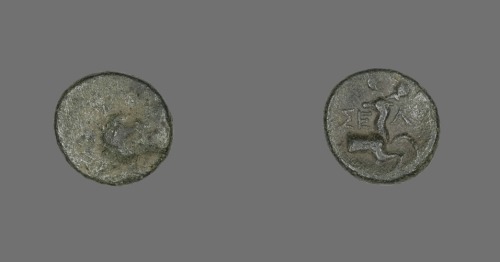 Coin Depicting the Hero Herakles, Ancient Greek, -200, Art Institute of Chicago: Ancient and Byzanti