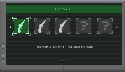 Menu screens for the psn version of the game &lsquo;Out There Somewhere&rsquo; by studio min