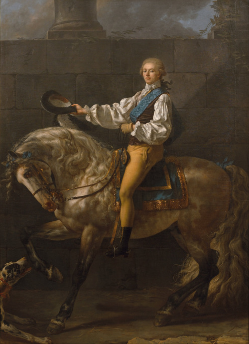 emforsters-deactivated20180309:Equestrian portrait of count Stanisław Kostka Potocki - Jacques-Louis