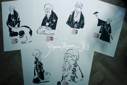 Portfolio about Morihei Ueshiba I did last december as Christmas gift for my father. - by Yrgane Ram