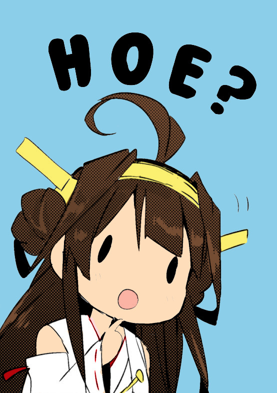 squirg:I’m a little shit who likes to color, so here’s a chibi Kongou saying