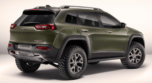 carsthatnevermadeit: Jeep Cherokee KrawLer Concept, 2015. A special model created for this week’s Du