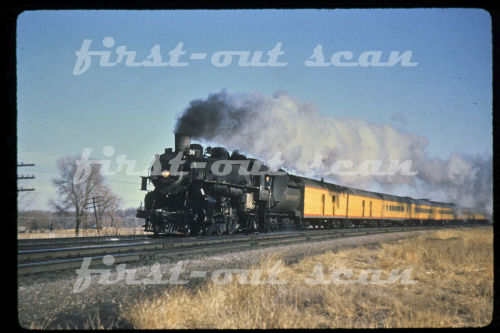 Union Pacific 4-6-2 #3222 on train #39 the “Kansan”Topeka, KS1954