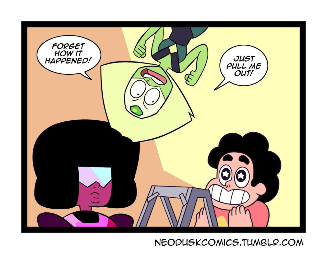 neoduskcomics:  Steven Universe: Peridot Joins Your Party This is a non-profit parody.