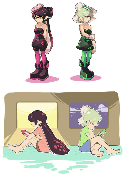gomigomipomi: Based on chapter 1 of their stories. Not sure why I decided to torture myself by drawing these.