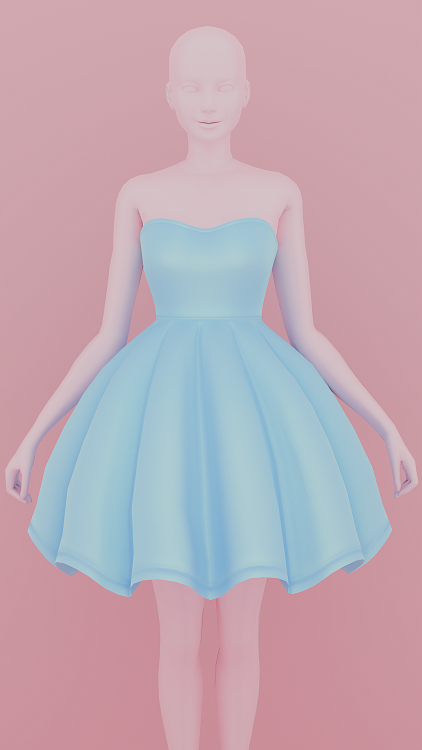 sadlydulcet:poofy dress ✿new mesh20 colors8582 polysbase game compatiblerecolor ok! don’t incl