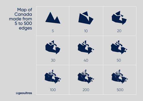 Canada, drawn with 5-500 edges