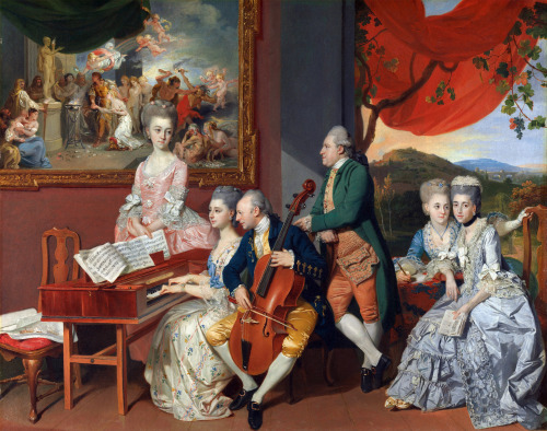 The Gore Family with George, 3rd Earl Cowper by Johann Joseph Zoffany, c. 1775