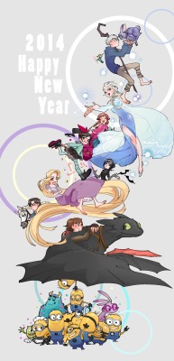 kiu1023:  HAPPY NEW YEAR!! My favorite characters! 