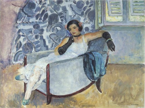 Woman in Black Gloves  -  Henri Lebasque 1930