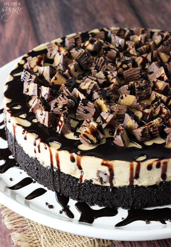 sweetoothgirl:  No Bake Reese’s Peanut Butter Cheesecake