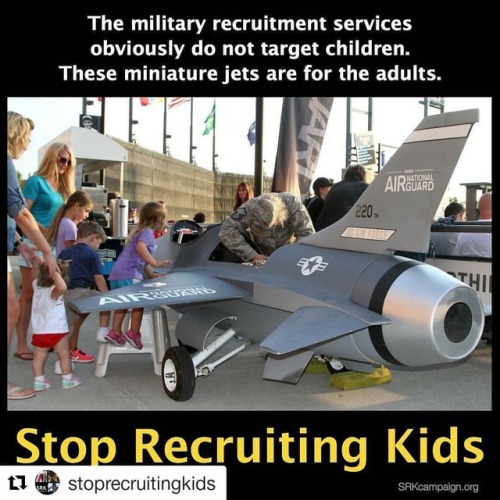 #Repost @stoprecruitingkids (@get_repost)・・・The military has no business marketing to children, but 