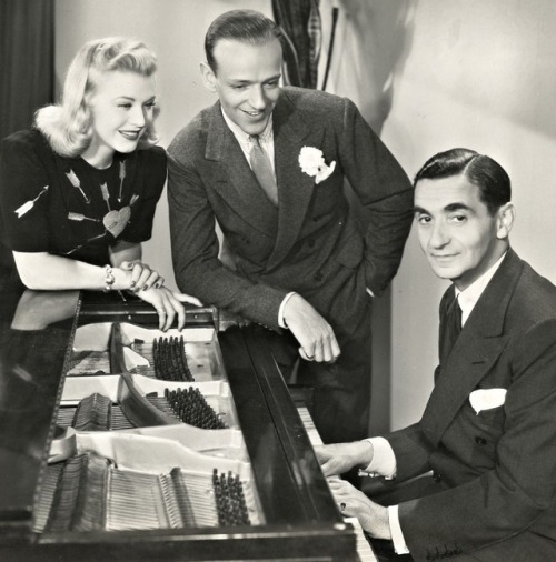 Ginger Rogers, Fred Astaire and Irving Berlin collaborate on the uplifting music of Carefree (1938).