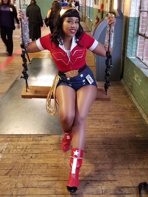 rainbowredwood: So I was reminded about Huntsville Comic Con last minute so, I made this DC Comics Bombshells version of Wonder Woman Cosplay in 2 days!  I have been wanting to cosplay Wonder Woman for years now and am so glad I finally got to get my