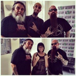 nuclearblastuk:  We had all the fun with Slayer the last two days. We can’t wait for you guys to hear the new album! 💀💪🏻🎶 