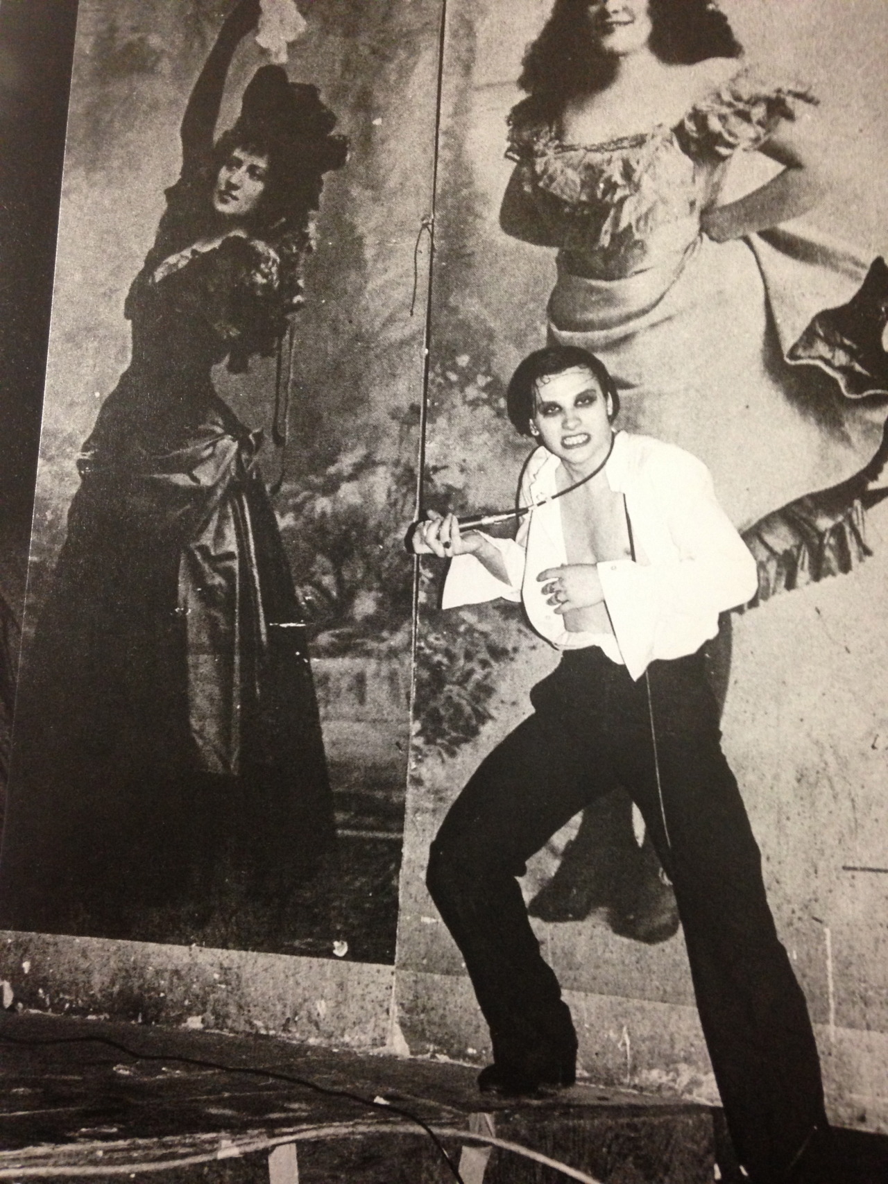 Dave Vanian of the Damned, in CBGBs….Taken from “CBGB & OMFUG Thirty