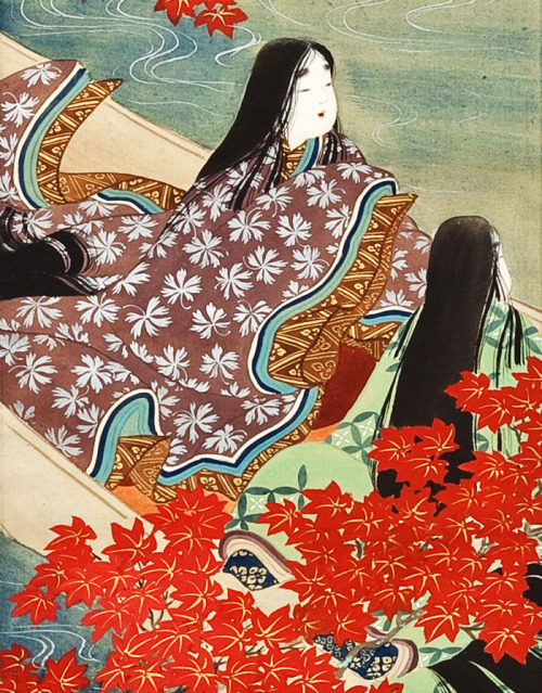 blackcoffeecinnamon: Itou Shouha (1877-1968) 伊藤小坡  Flowers of Autumn　花の紅葉