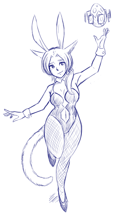  It’s that time of the year again! This time it’s Seluna dressed up in a bunny outfit an